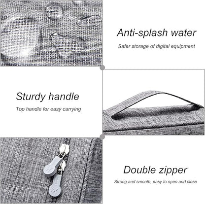 SELLYFELLY Electronics Organizer Travel Universal Cable Organizer Bag Waterproof Electronics Accessories Storage Cases for Cable, Charger, Phone, USB, SD Card, Hard Drives, Power Bank, Cords