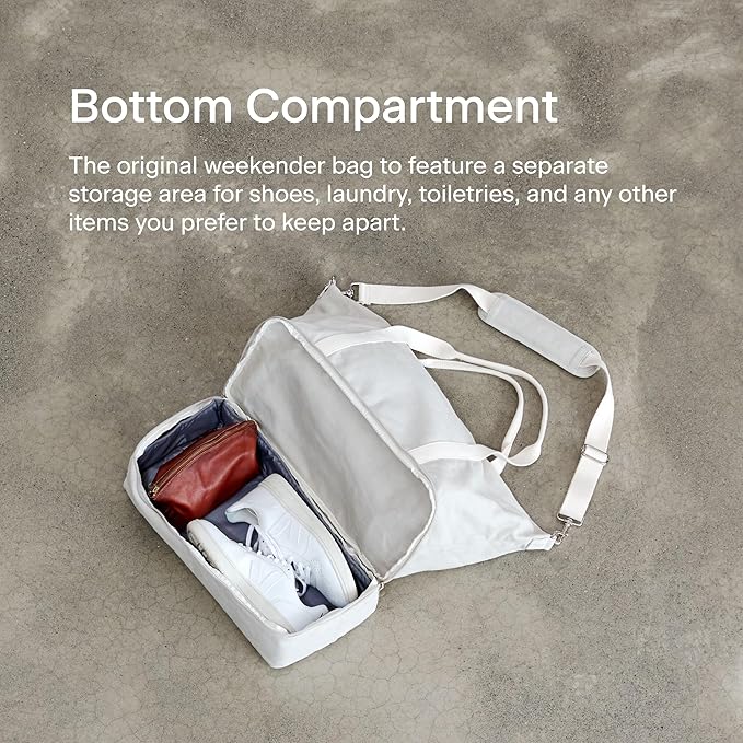 Lo & Sons Original Catalina Deluxe Premium Canvas Duffel Bag – Travel, Gym, Hospital, or Weekender Bag with Shoe Compartment