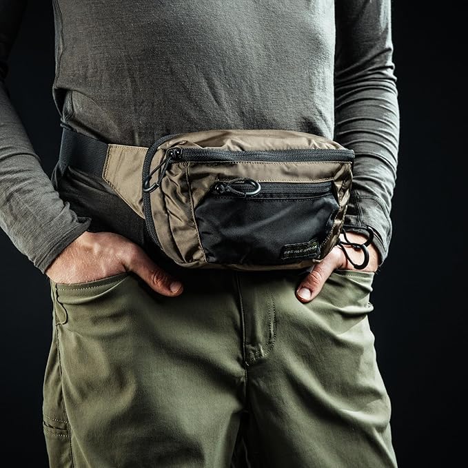 Eberlestock Bando Bag - Tactical Men's Fanny Pack w/Adjustable Waist Belt, Zippered Pockets, Compact Lightweight Belt Bag