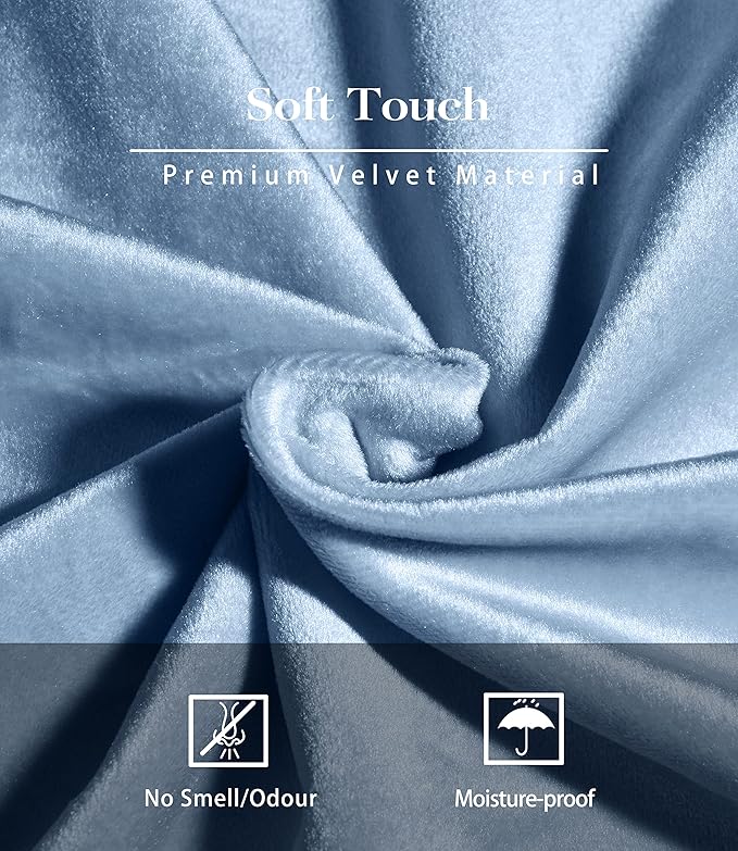 TAIMY Plush Velvet Travel Jewelry Box, Round Mini Travel Jewelry Case for Women Girls, Portable Mini Jewelry Travel Organizer Boxes for Rings Earrings Necklaces Bracelets(Ocean Blue)