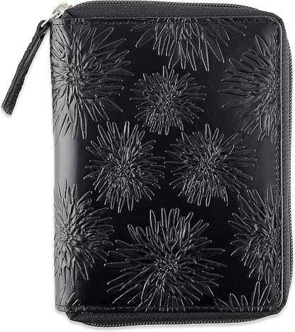 Passport Wallet - Travel Document Holder w/RFID Blocking – Full Grain Leather – Bifold compact zip around Wallet with Credit Card Slots for Women and Men,500-80