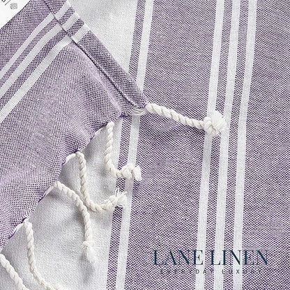 LANE LINEN Large Pool Towels, XL Beach Towel 2 Pack, Pre-Washed, No Shrink, Quick Dry Oversized Beach Towels, Stylish Beach Towel for Women, Sand Free Towel, 39"x71" - Regal Orchid