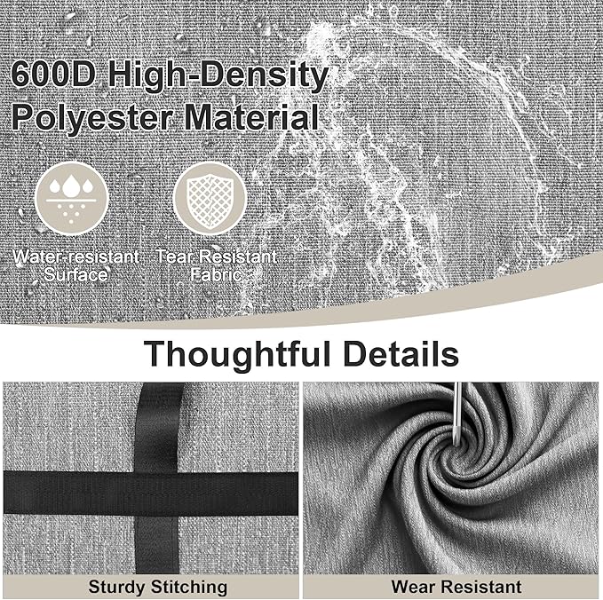 SUNUP Large Duffle Bag for Travel, 80L Foldable Travel Duffel Bag for Men Women, Waterproof Overnight Weekender Moving Storage Bags, Gray