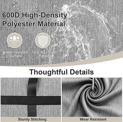 SUNUP Large Duffle Bag for Travel, 80L Foldable Travel Duffel Bag for Men Women, Waterproof Overnight Weekender Moving Storage Bags, Gray