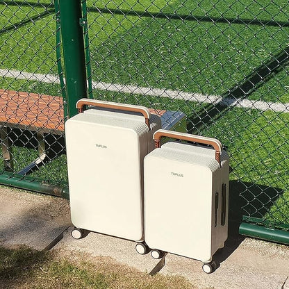 TUPLUS Suitcase ABS Hard Shell Luggage with 4 Spinner Wheels Hold Check in Travel Case, Balance Series