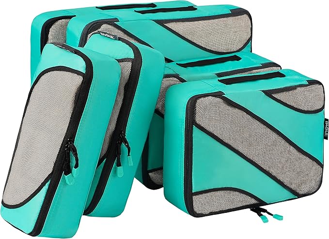 BAGAIL 6 Set Packing Cubes,Travel Luggage Packing Organizers