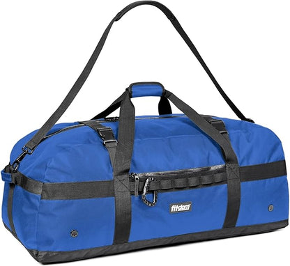Fitdom 132L 36" Heavy Duty Extra Large Sports Gym Equipment Travel Duffel Bag W/Adjustable Shoulder & Compression Straps. Perfect for Soccer Baseball Basketball Hockey Football Team Coaches & More