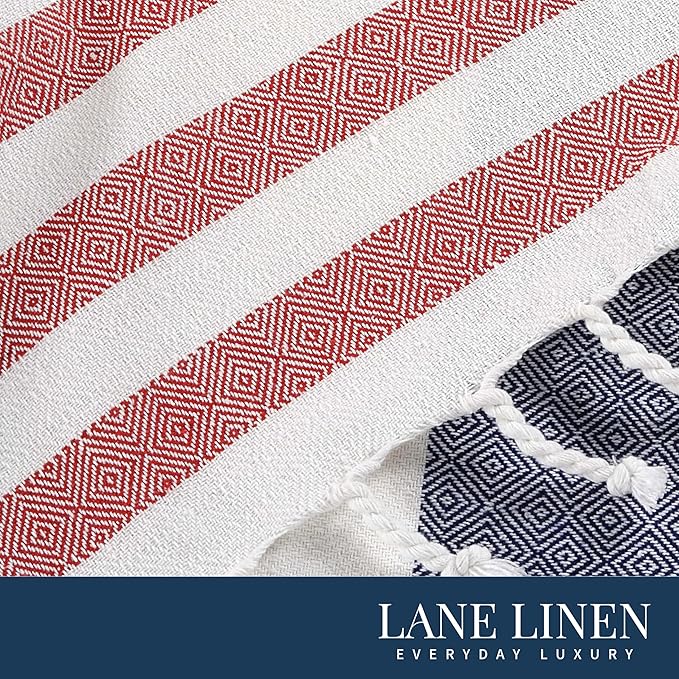 LANE LINEN Beach Towels for Women - 2 Pack Large Beach Towels Oversized, Pre-Washed, Sand Free Towel, Quick Dry, Lightweight and Soft Bath Towel, 39"x71" - Old Glory Teal