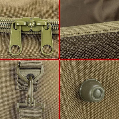 Tactical Travel Duffle Bag with Shoes Compartment Weekender Bags Carry On Overnight Bag For Men and Women Gym Sports Tote Pocket