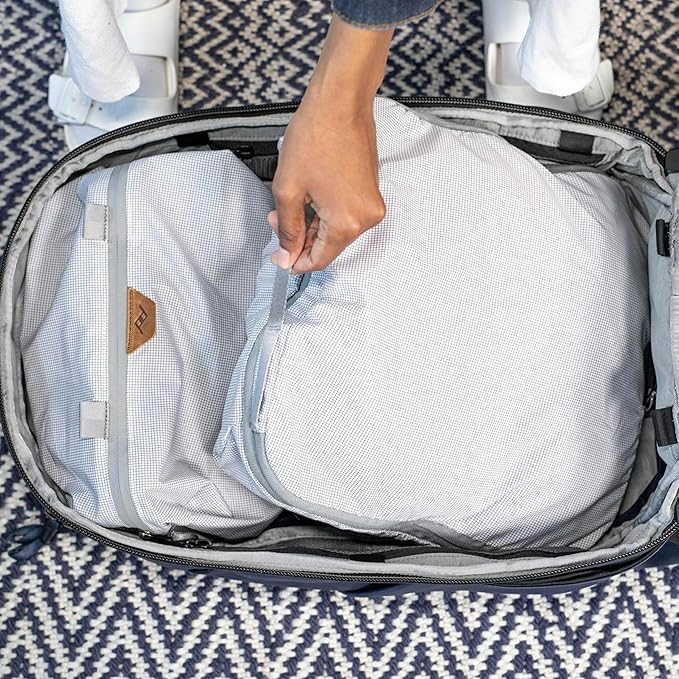 Peak Design Shoe Pouch, Raw, Ultralight Travel Organizer Bag for Shoes or Other Items, Weatherproof Shell, Packs into Itself, Fits 1–2 Pairs of Shoes, Works with Peak Design Travel Bags