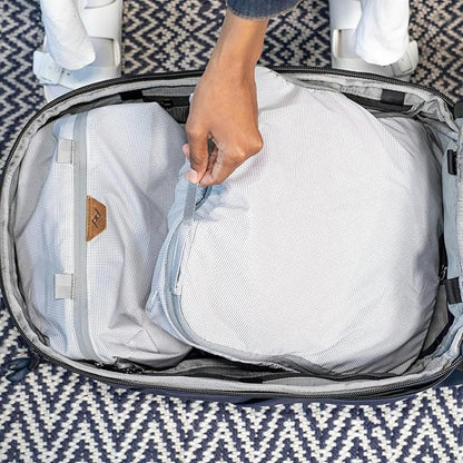 Peak Design Shoe Pouch, Raw, Ultralight Travel Organizer Bag for Shoes or Other Items, Weatherproof Shell, Packs into Itself, Fits 1–2 Pairs of Shoes, Works with Peak Design Travel Bags