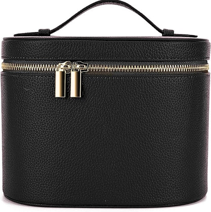 JAZD Vanity Case Makeup Bag with Removable Organizer Divider, Travel Toiletry Cosmetic Organizer for Women