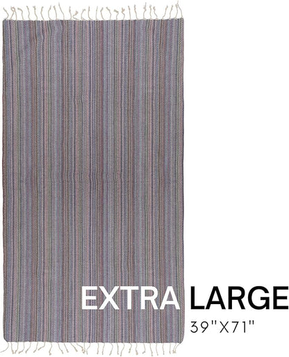 BAY LAUREL Turkish Beach Towel with Travel Bag 39 x 71 Quick Dry Sand Free Lightweight Large Oversized Towels Light