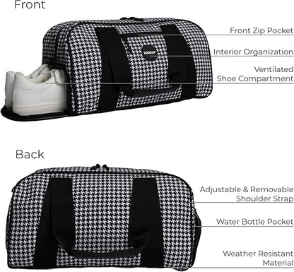 Vooray Burner Gym Duffel Bag, Gym Bag for Women and Men with Shoe Compartment, Weekender, Overnight & Travel Duffel for Sports and Workout