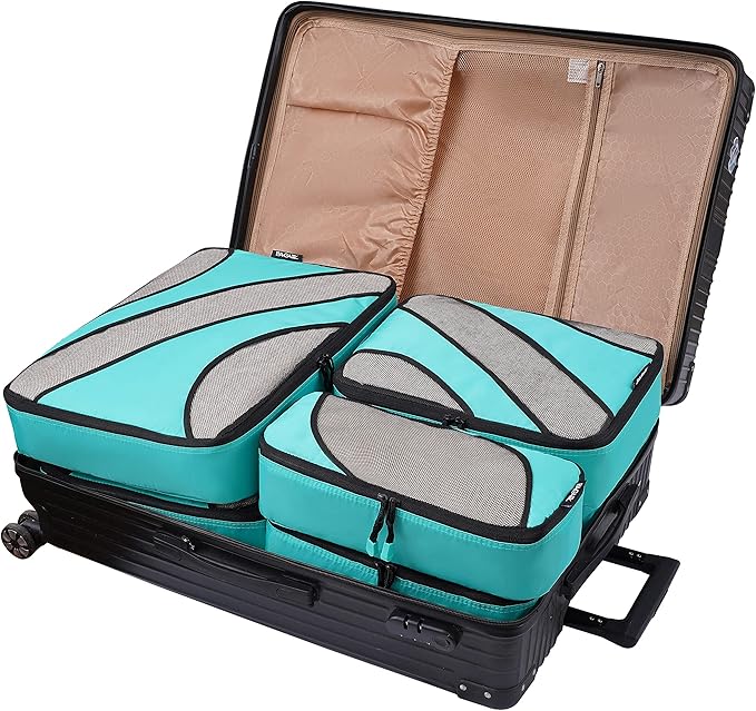 BAGAIL 6 Set Packing Cubes,Travel Luggage Packing Organizers