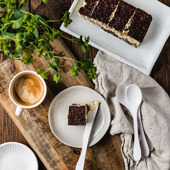 KNORK Eco 12 Piece (Fork, Knife, Spoon) Plant Based Bamboo Cutlery Reusable Flatware Set (Pack of 12)