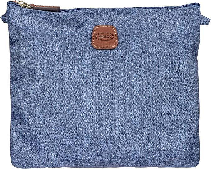 Bric's X-Bag/X-Travel 2.0 Folding Duffel Bag - 18" Carry On and Overnight Travel Bag - Jeans