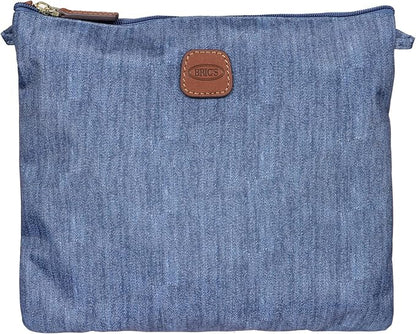 Bric's X-Bag/X-Travel 2.0 Folding Duffel Bag - 18" Carry On and Overnight Travel Bag - Jeans