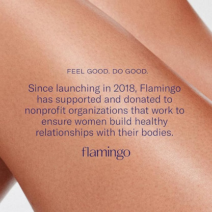 Flamingo Travel Razor Kit for Women – Body & Pubic Razor – Mini Handle, 2 Blade Refills, 2 Travel Size Foaming Shave Gels & Vented Travel Case – Perfect Stocking Stuffer