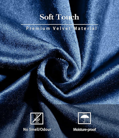 TAIMY Mini Jewelry Travel Case, Velvet Small Travel Jewelry Box, Portable Jewelry Travel Organizer Box for Rings Earrings Necklaces, Gifts for Women Girls(Navy Blue)