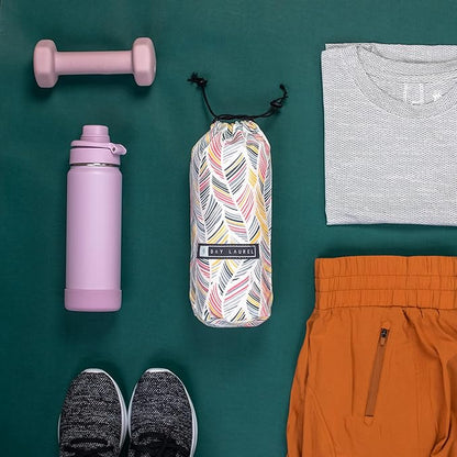 BAY LAUREL Turkish Beach Towel with Travel Bag 39 x 71 Quick Dry Sand Free Lightweight Large Oversized Towels Light