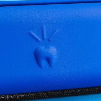 Triple Bristle Sonic Toothbrush Travel Case | Portable, Breathable & Hard Protection for Traveling, Camping, Office or Purse | Mesh Pocket for Accessories | BLUE