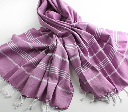 Cacala Lightweight and Thin Turkish Beach Towel 100% Cotton Sand-Free and Quick-Drying Goodness Perfect as an Extra Large Travel Towel, Beach Accessory, or Gift for Beach Lovers, 37 x 70