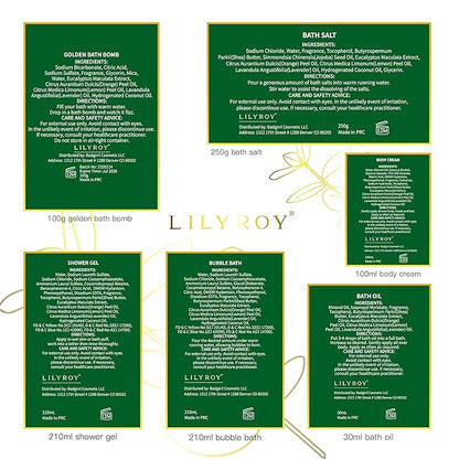 Spa Gift Basket for Christmas Gifts - 9 Pieces Premium Eucalyptus Bath & Body Care Kit for Women & Men, Holiday Gift for Mothers Day, Valentine's Day, Father's Day, Birthday with Shower Gel & More