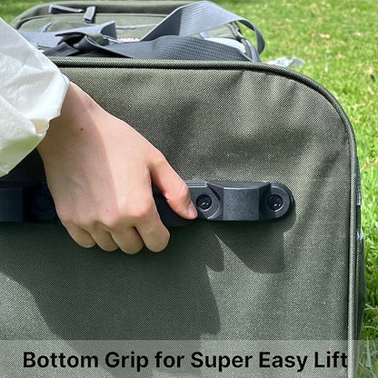 Olympia U.S.A. 29 inch Jumbo Size 8 Pockets Wheeled Rolling Duffel Bag Water Resistant Luggage Lightweight Travel Suitcase with Retractable Handle