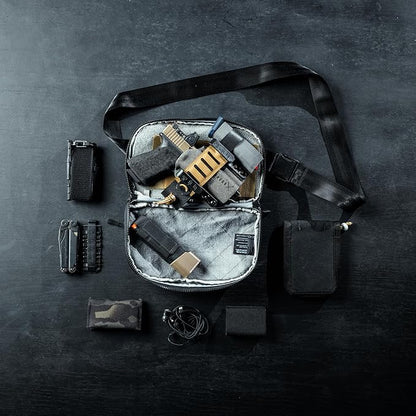 Eberlestock Fade Flex - Concealed Carry Waist Bag - Tactical Men's Fanny Pack with Adjustable Waist Belt - 10” W x 6”H x 3” D - Black