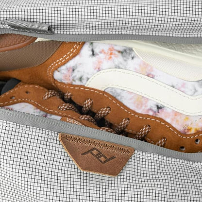 Peak Design Shoe Pouch, Raw, Ultralight Travel Organizer Bag for Shoes or Other Items, Weatherproof Shell, Packs into Itself, Fits 1–2 Pairs of Shoes, Works with Peak Design Travel Bags