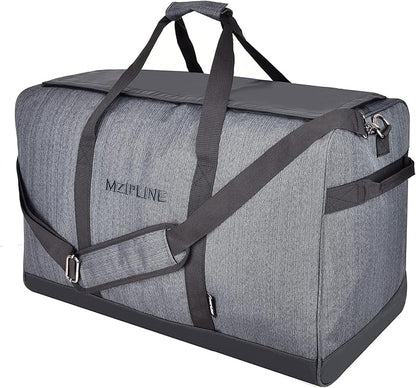 Large Duffle Bag,Water Resistant Sport Gym Overnight Weekender Bag,Big Capacity Travel Duffel Holdall Bag (Grey, Large)