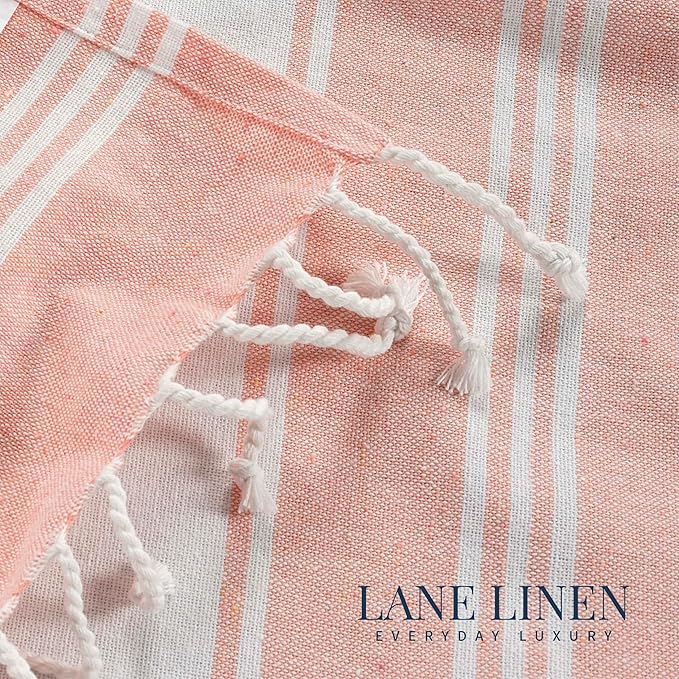 LANE LINEN Large Pool Towels, XL Beach Towel 2 Pack, Pre-Washed, No Shrink, Quick Dry Oversized Beach Towels, Stylish Beach Towel for Women, Sand Free Towel, 39"x71" - Quartz Pink