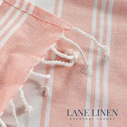 LANE LINEN Large Pool Towels, XL Beach Towel 2 Pack, Pre-Washed, No Shrink, Quick Dry Oversized Beach Towels, Stylish Beach Towel for Women, Sand Free Towel, 39"x71" - Quartz Pink
