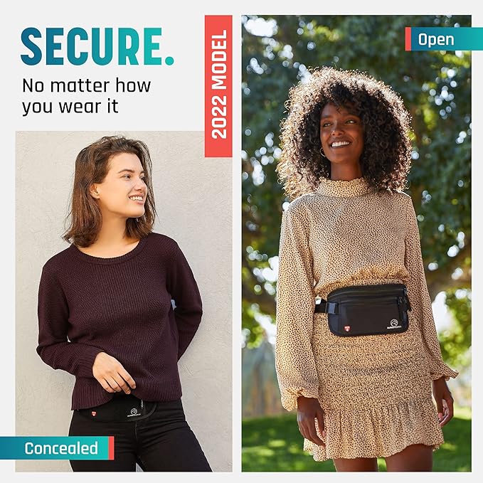 Hidden Money Belt for Travel for Men, Waist Wallet Anti Theft, RFID Passport Holder For Travel Men Or Women, Money Pouch, RFID Passport Holder