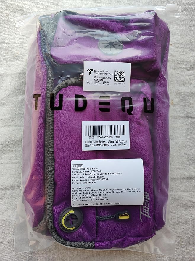 TUDEQU Hiking Fanny Pack for Men Women Large Hiking Waist Packs Mens Fanny Pack Crossbody Waist Bag for Men for Travel