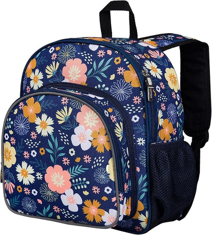 Wildkin 12-inch Kids Backpack – Padded, Adjustable, Ideal for Daycare & Travel - Wildflower Bloom