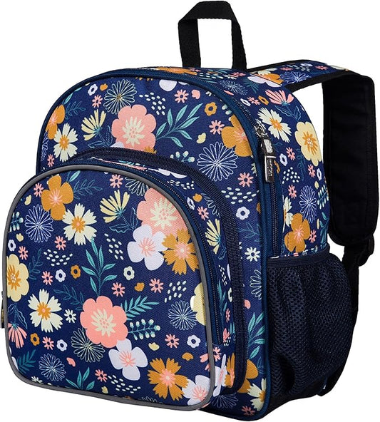 Wildkin 12-inch Kids Backpack – Padded, Adjustable, Ideal for Daycare & Travel - Wildflower Bloom