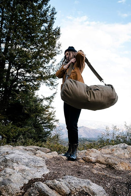 STANSPORT - Deluxe Duffel Bag With Zipper For Gym, Travel, & Storage