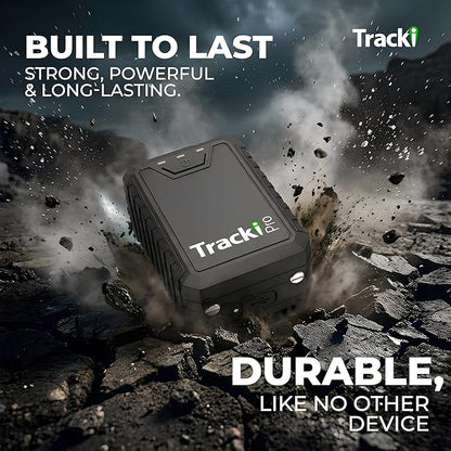 Tracki Pro GPS Tracker for Vehicles – Magnetic Waterproof 4G LTE Car Tracker, Long-Life Battery Up to 7 Months, Unlimited Distance, Smart Alerts, Hidden Tracking Device (Subscription Required)