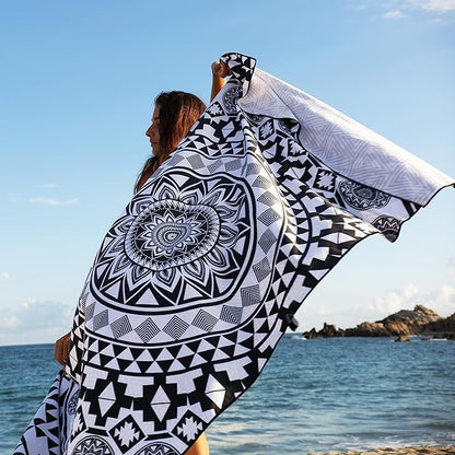 Elite Trend Microfiber Beach Towel - Extra Large 78x35 Inch Sand Free Quick Dry for Travel, Swimming, Pool, Yoga, Hiking, Camping – Lightweight Fast Drying Microfiber Towel Compact for Adults