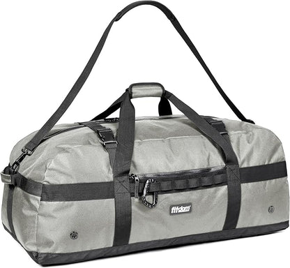 Fitdom 132L 36" Heavy Duty Extra Large Sports Gym Equipment Travel Duffel Bag W/Adjustable Shoulder & Compression Straps. Perfect for Soccer Baseball Basketball Hockey Football Team Coaches & More