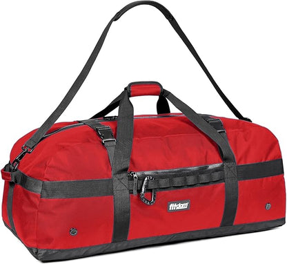 Fitdom 132L 36" Heavy Duty Extra Large Sports Gym Equipment Travel Duffel Bag W/Adjustable Shoulder & Compression Straps. Perfect for Soccer Baseball Basketball Hockey Football Team Coaches & More