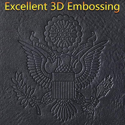 Airtag Passport Holder Cover Wallet Travel Essentials Leather RFID Blocking Case Vacation Luggage Must Haves Travel Accessories for Men Women (117#Black)