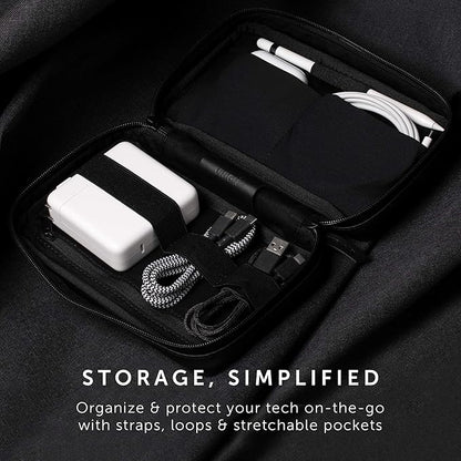 Native Union Stow Organizer – Premium Travel Tech Kit Crafted with Durable Canvas – Keep Essentials Organized with Flexible Storage & Quick-Access Pocket for Cables, Chargers, SIM Card & More (Indigo)