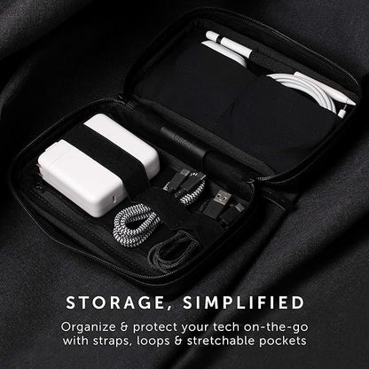 Native Union Stow Organizer – Premium Travel Tech Kit Crafted with Durable Canvas – Keep Essentials Organized with Flexible Storage & Quick-Access Pocket for Cables, Chargers, SIM Cards & More (Slate)