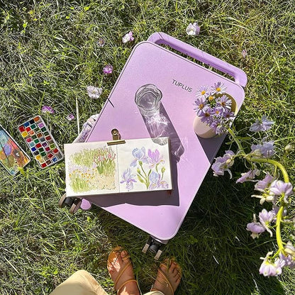 TUPLUS Suitcase ABS Hard Shell Luggage with 4 Spinner Wheels Hold Check in Travel Case, Balance Series