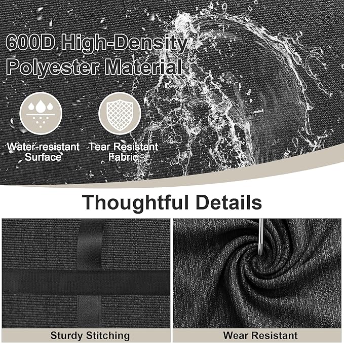 SUNUP Large Duffle Bag for Travel, 80L Foldable Travel Duffel Bag for Men Women, Waterproof Overnight Weekender Moving Storage Bags, Black