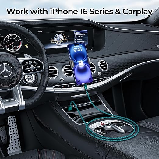 Basesailor USB Type C Charger Cable 10FT 2Pack,Nylon Charging Cord for iPhone 17 16 Pro Max,Samsung Galaxy Z Fold 5,Note 20,Tab S9 S10 S10E 10E FE S25 S24 Plus Ultra,A55 A54,Google Pixel 8 7 6