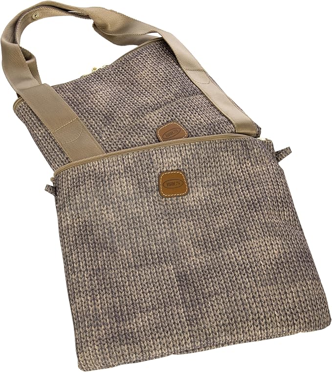 Bric's X-Collection Recycled fabric holdall medio 2in1 foldable - Wool Nut